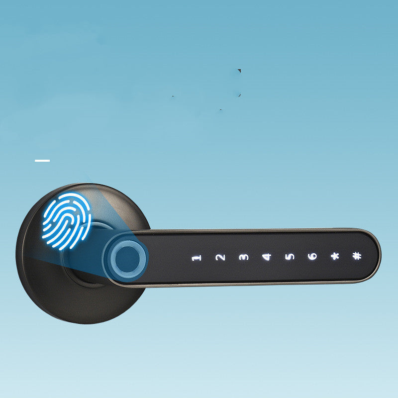 Smart Lock Fingerprint Password Electric Digital Lock Alloy Keyless Security Door Handle For Home Sensory Smiles