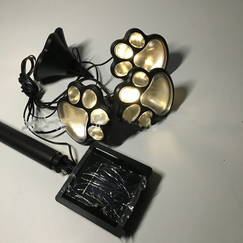 Outdoor 4 LED Solar Animal Paw Light Portable Lamp Solar Light Sensor Solar Energy Lamp Panel Camp Tent Fishing Garden Lighting Sensory Smiles