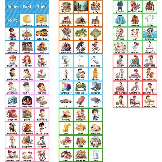 Kids Visual Timetable Planner Sensory Smiles