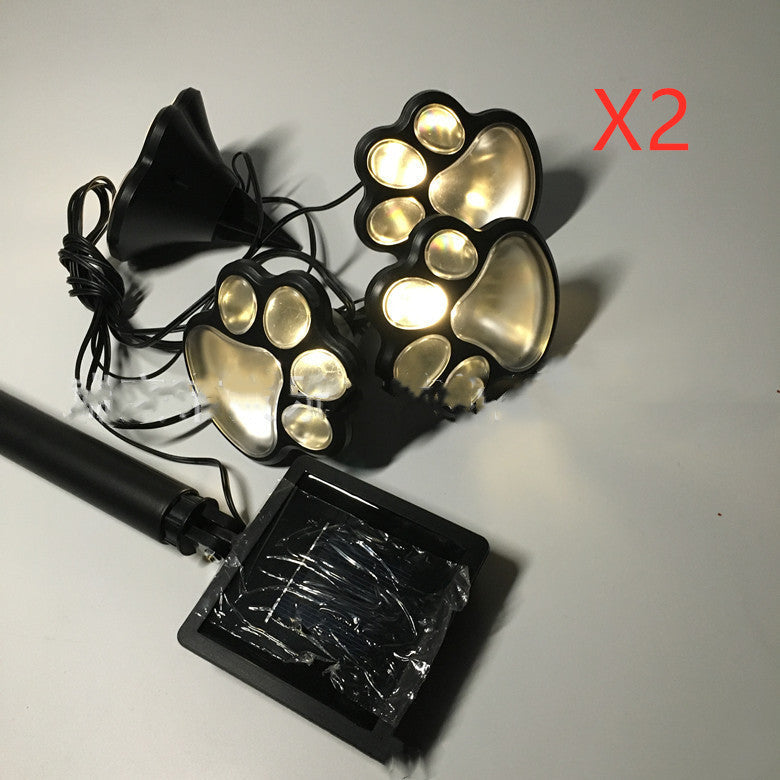 Outdoor 4 LED Solar Animal Paw Light Portable Lamp Solar Light Sensor Solar Energy Lamp Panel Camp Tent Fishing Garden Lighting Sensory Smiles