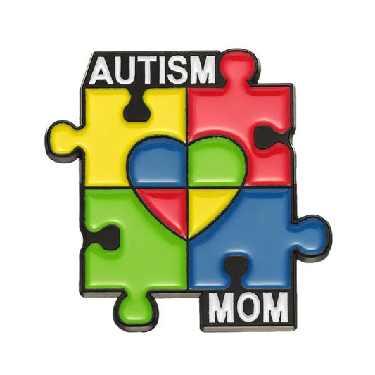 Autism Mom Enamel Brooch Sensory Smiles
