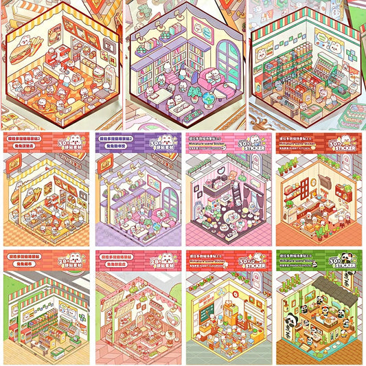 3D Cartoon DIY Landscaping Stickers Sensory Smiles