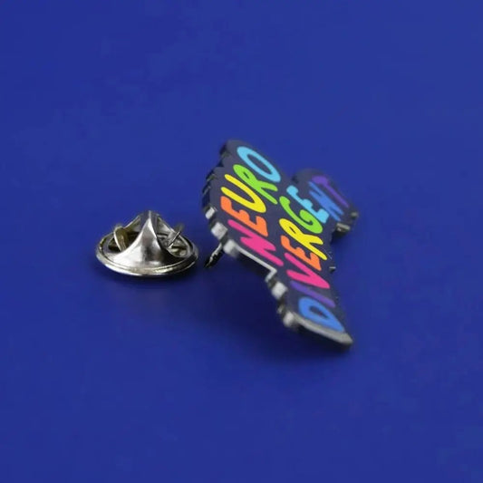 Neurodivergent Rainbow Enamel Pin Badge – Celebrate Neurodiversity Sensory Smiles