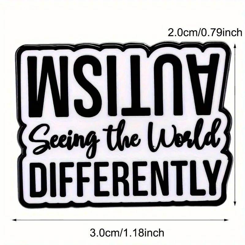 Seeing the World Diffrently Enamel Brooch Sensory Smiles