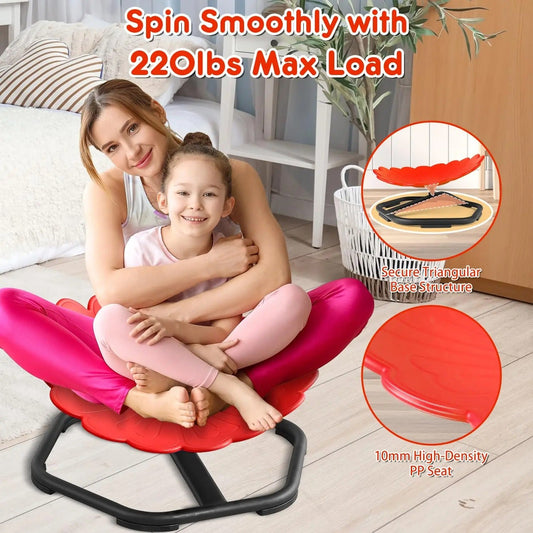 Flower Shaped Sensory Spinning Chair Sensory Smiles