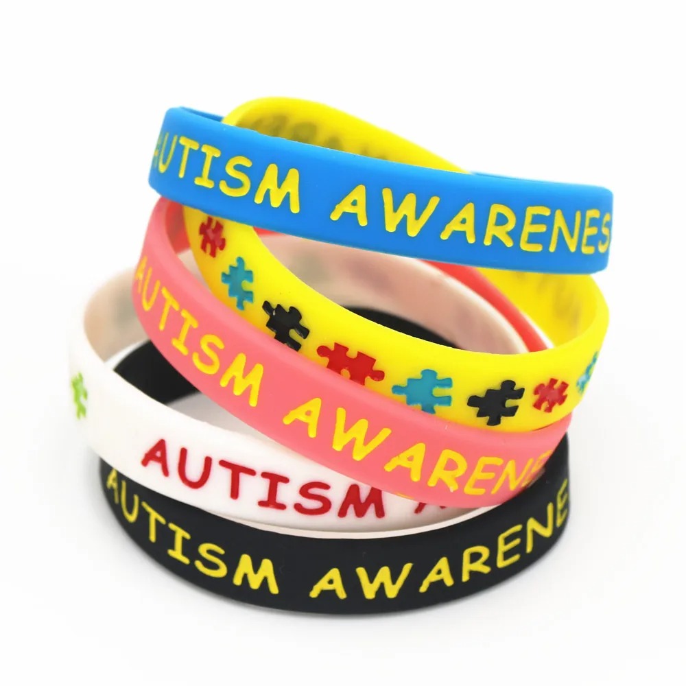 Inclusive Support Puzzle Silicone Bracelets Sensory Smiles