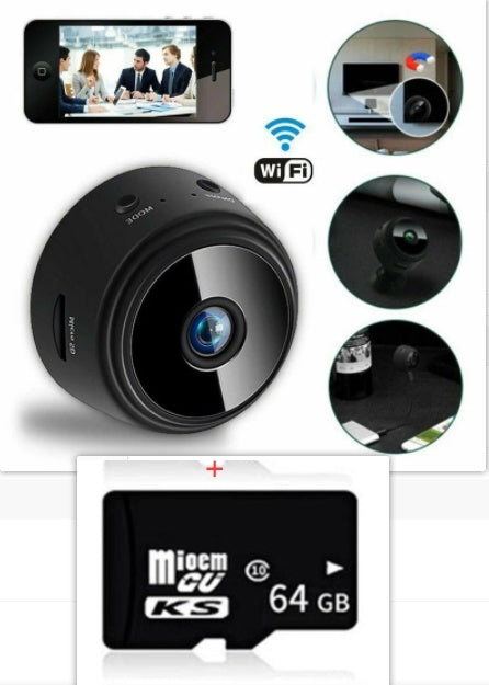 A9 Magnetic Suction Security Camera HD Camera Smart Infrared Night Vision Home Sensory Smiles