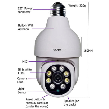 High-definition Security Surveillance Camera Wireless WIFI Connection Smart Home Sensory Smiles