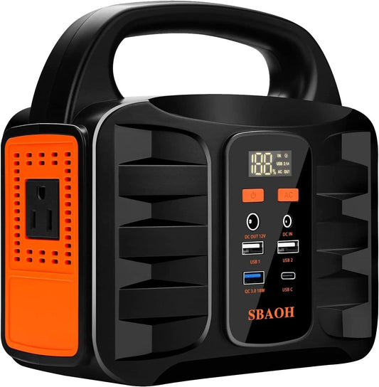Portable Power Station 150W 155Wh 42000mAh Solar Generator For Road Trip,Off-grid,Power Outage,No Solar Panel Sensory Smiles