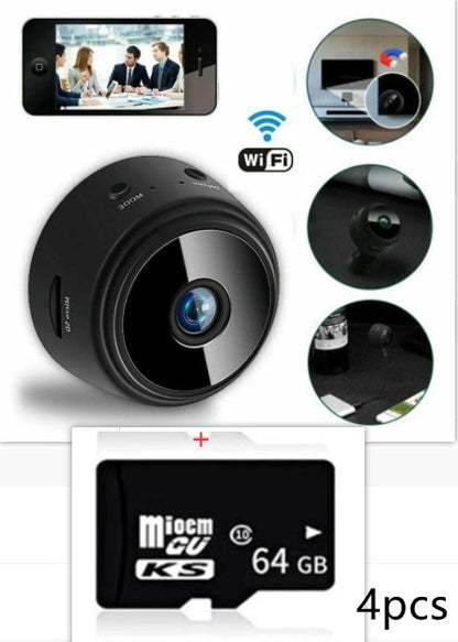A9 Magnetic Suction Security Camera HD Camera Smart Infrared Night Vision Home Sensory Smiles