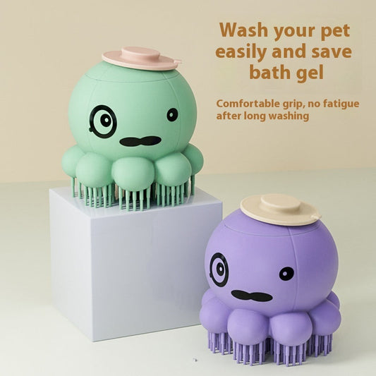 Pets Shower Brush Silicone Bath Massage Comb Pet Products Sensory Smiles