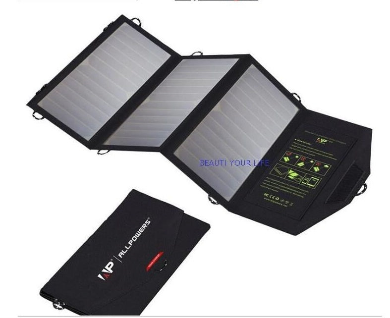 Solar Panels Portable Foldable Waterproof Dual 5V/2.1A USB Solar Panel Charger Sensory Smiles