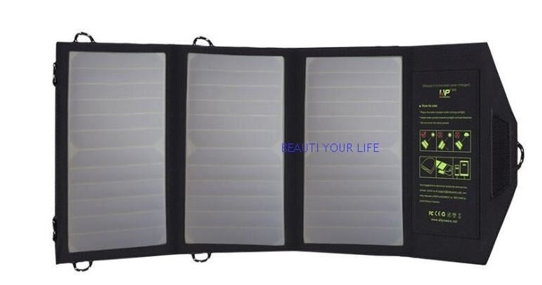 Solar Panels Portable Foldable Waterproof Dual 5V/2.1A USB Solar Panel Charger Sensory Smiles