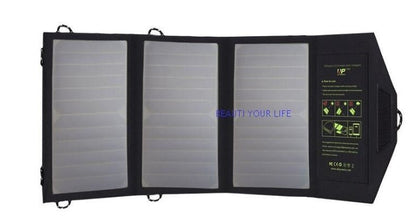 Solar Panels Portable Foldable Waterproof Dual 5V/2.1A USB Solar Panel Charger Sensory Smiles