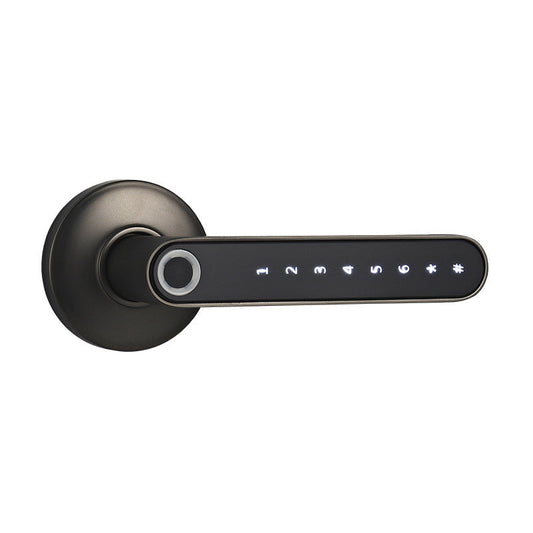 Smart Lock Fingerprint Password Electric Digital Lock  Alloy Keyless Security Door Handle For Home Sensory Smiles