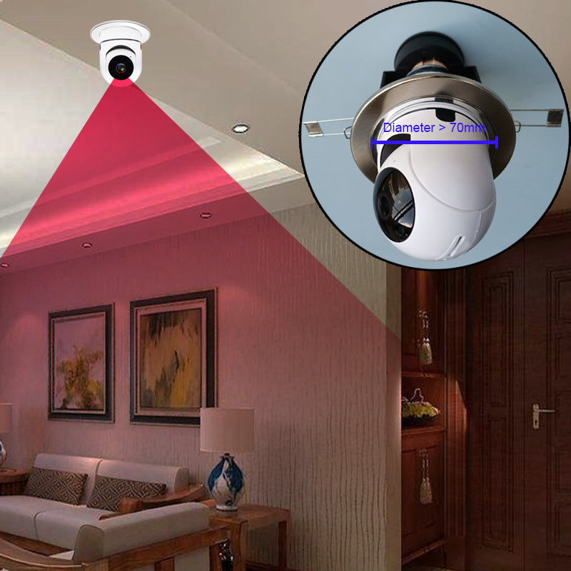 Bulb Shaking Head Machine Yilot APP Wireless WIFI Camera Home Security Monitoring Sensory Smiles