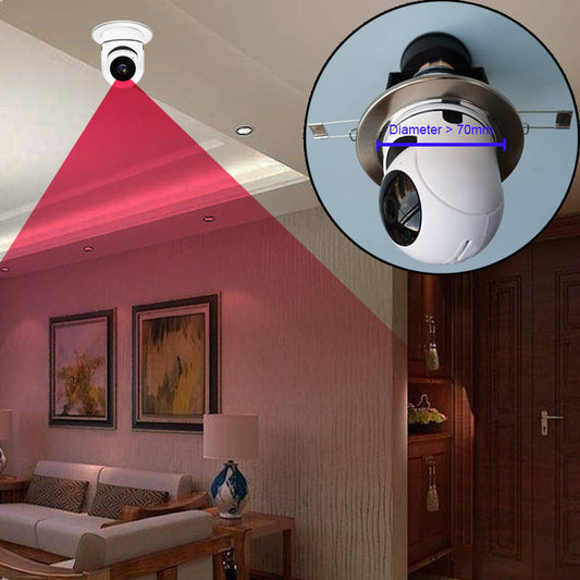 Bulb Shaking Head Machine Yilot APP Wireless WIFI Camera Home Security Monitoring Sensory Smiles