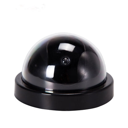 Black Plastic Smart Indoor Outdoor Dummy Home Dome Fake CCTV Security Camera With Flashing Red LED Light Sensory Smiles