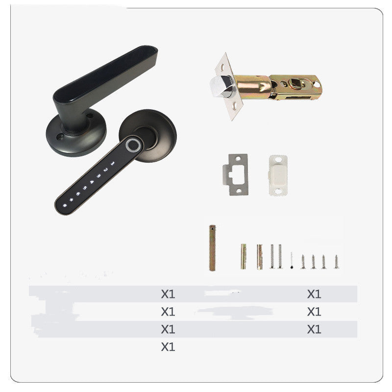 Smart Lock Fingerprint Password Electric Digital Lock  Alloy Keyless Security Door Handle For Home Sensory Smiles