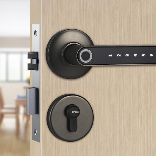 Smart Lock Fingerprint Password Electric Digital Lock  Alloy Keyless Security Door Handle For Home Sensory Smiles