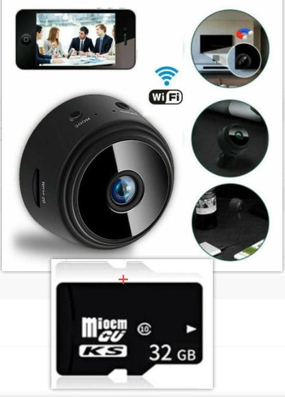 A9 Magnetic Suction Security Camera HD Camera Smart Infrared Night Vision Home Sensory Smiles