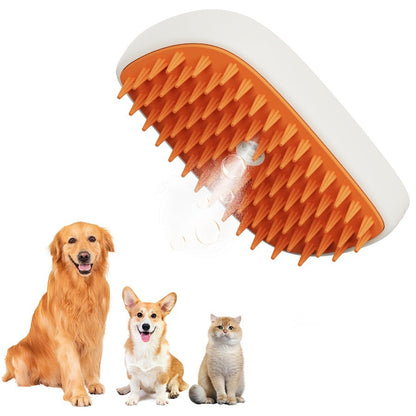USB Rechargeable Pets Steam Brush Spray Massage Comb Pet Grooming Tools Cat Steam Comb Pet Products - Sensory Smiles