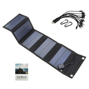 Charger For Camping Trip, Solar Panel Folding Portable Power Supply Sensory Smiles
