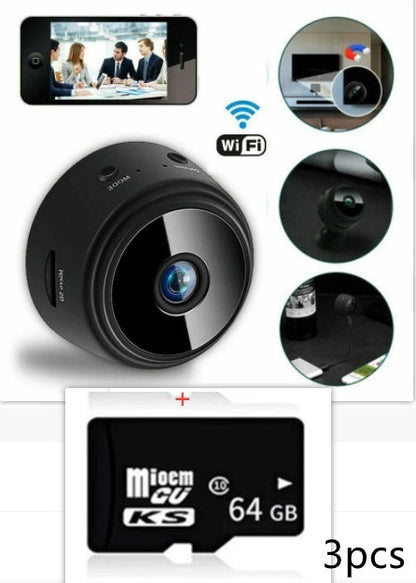 A9 Magnetic Suction Security Camera HD Camera Smart Infrared Night Vision Home Sensory Smiles