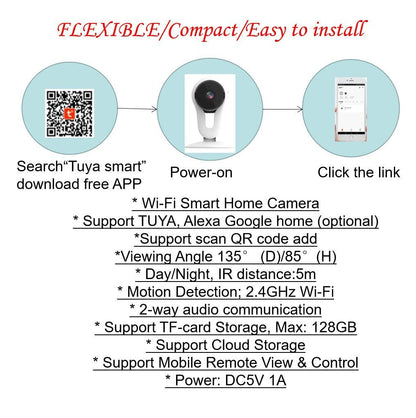 HD 1080p Smart Home IP Security Camera CCTV Camera Sensory Smiles