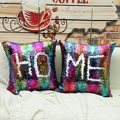 Rainbow Sequin Cushion Sensory Smiles