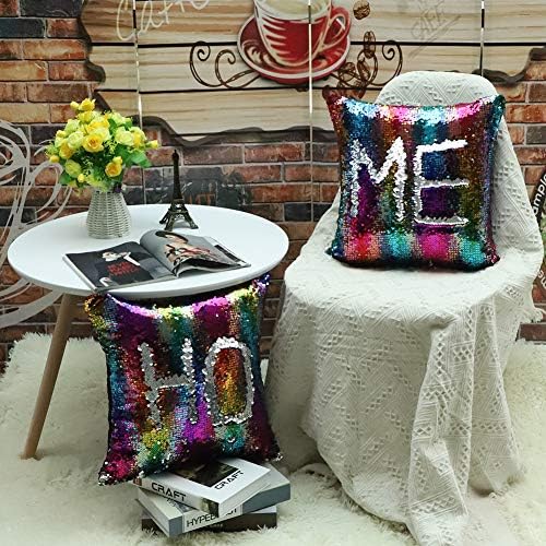 Rainbow Sequin Cushion Sensory Smiles