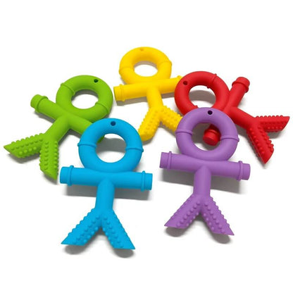 Silicone Human Shaped Kids Chew Necklace