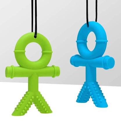 Silicone Human Shaped Kids Chew Necklace