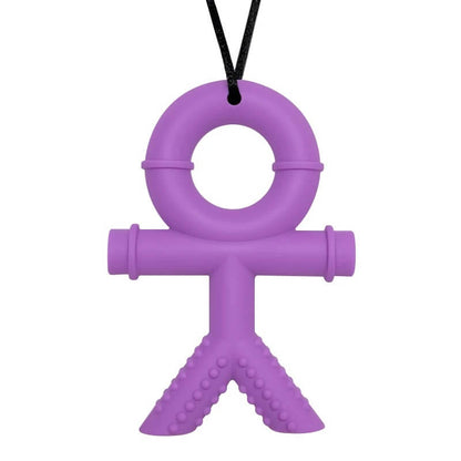 Silicone Human Shaped Kids Chew Necklace