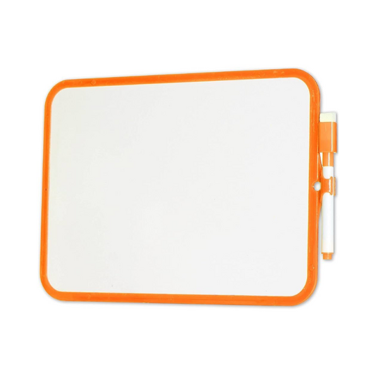 Orange Dry-Erase Whiteboard With Marker & Rubber