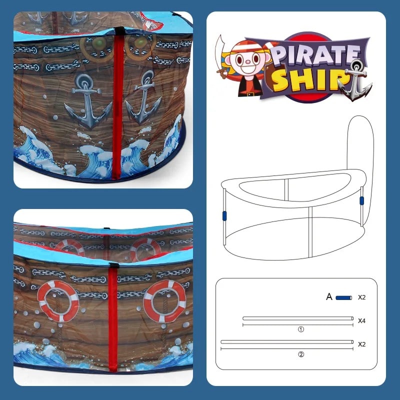 Pirate Ship Play Tent – Kids’ Adventure Hideaway