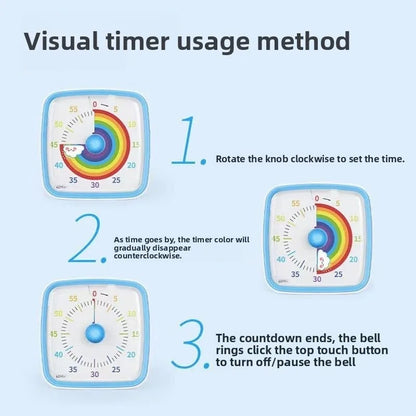 Visual Rainbow Timer – Easy Time Management for Kids & Adults