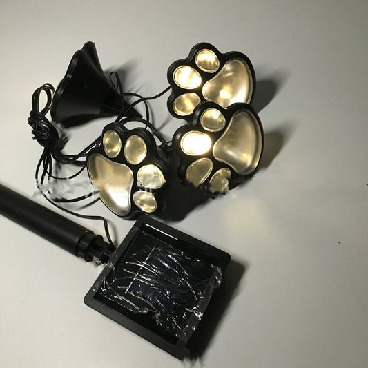 Outdoor 4 LED Solar Animal Paw Light Portable Lamp Solar Light Sensor Solar Energy Lamp Panel Camp Tent Fishing Garden Lighting Sensory Smiles