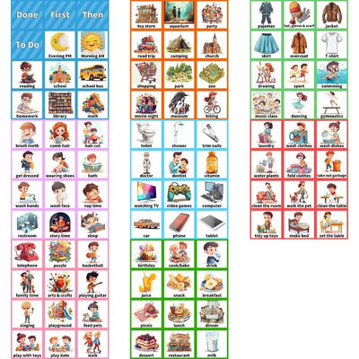 Kids Visual Timetable Planner Sensory Smiles