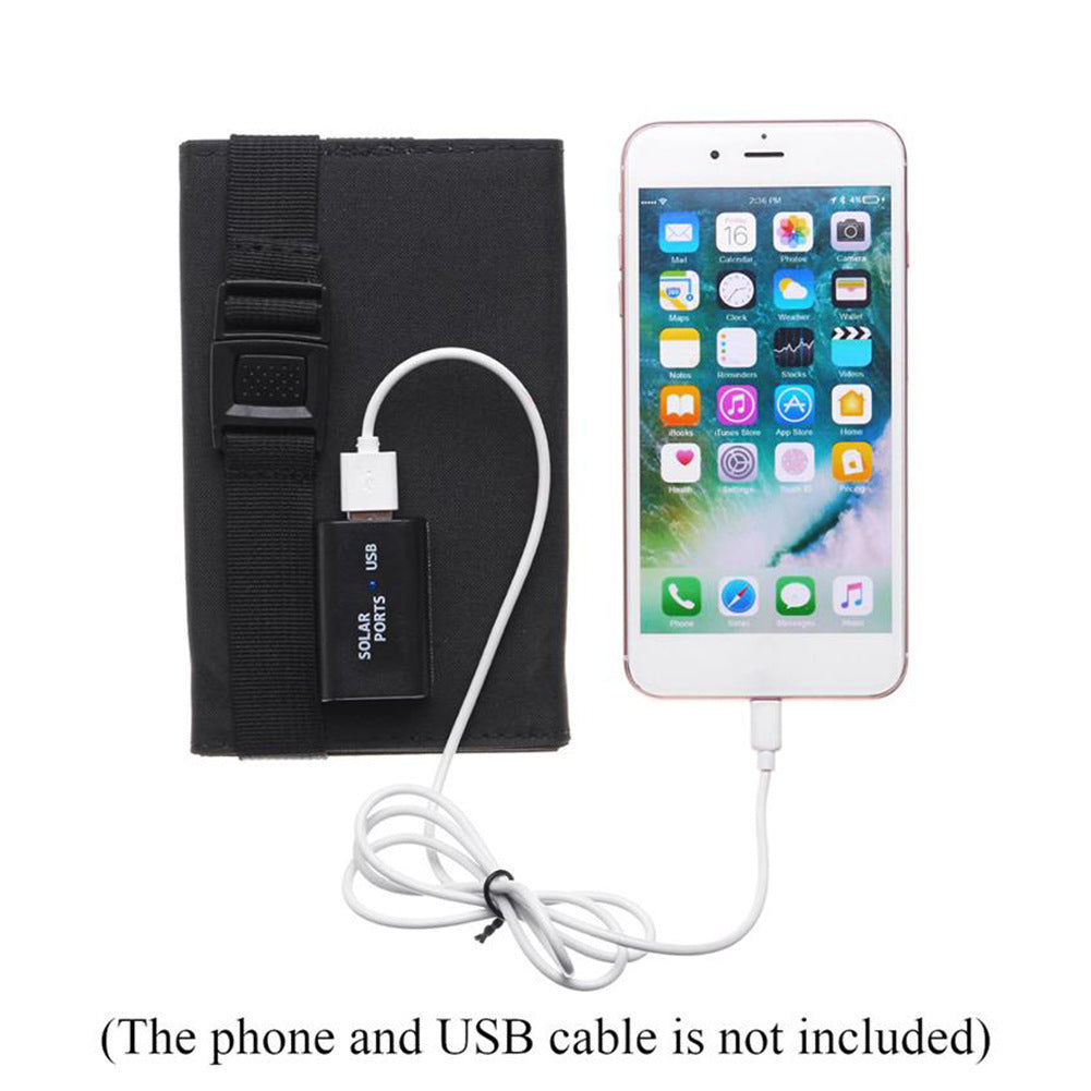 Outdoor Mobile Phone Solar Panel Charging Bag Small Size Portable Solar Panel Folding Bag Sensory Smiles