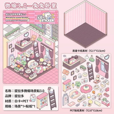 3D Cartoon DIY Landscaping Stickers Sensory Smiles