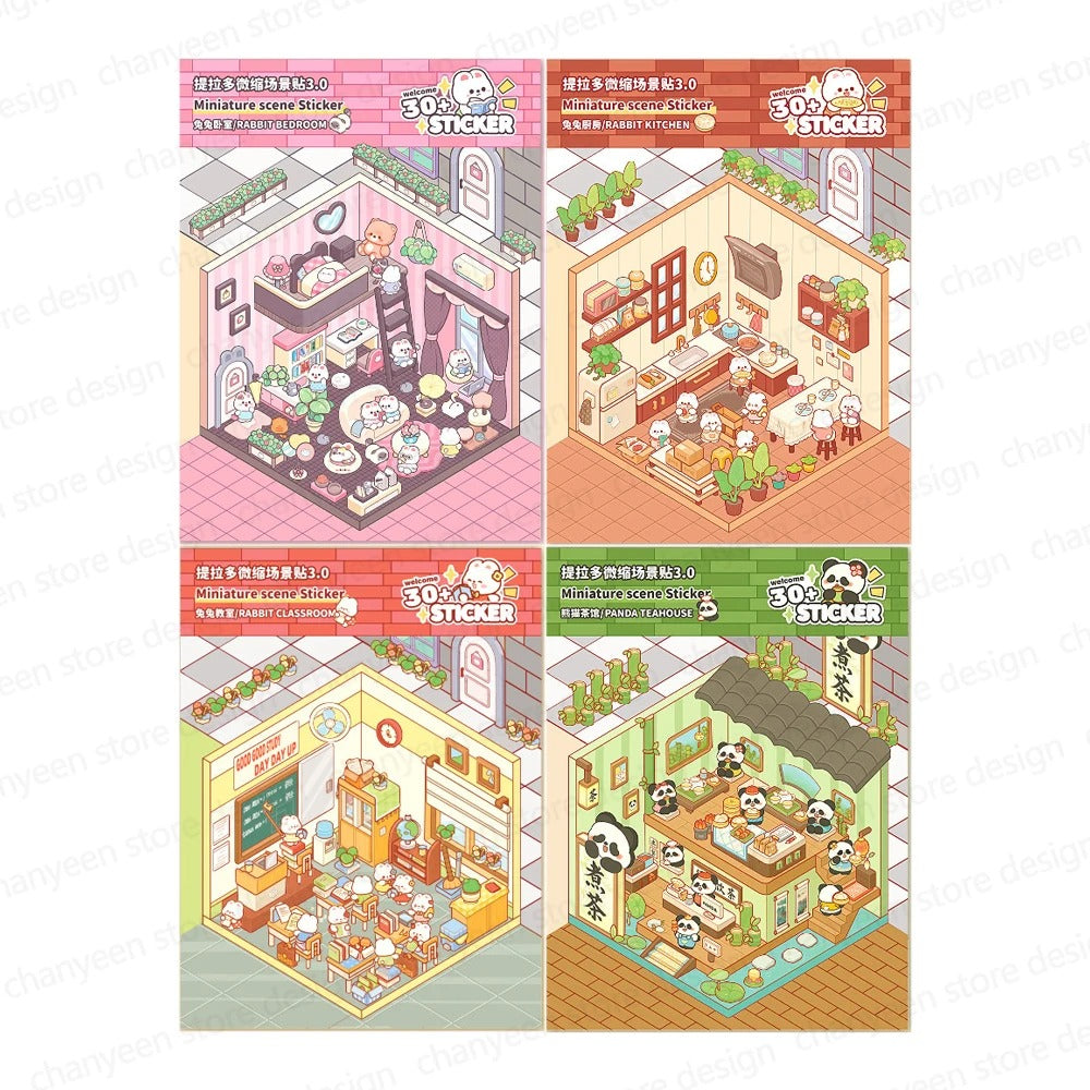 3D Cartoon DIY Landscaping Stickers Sensory Smiles