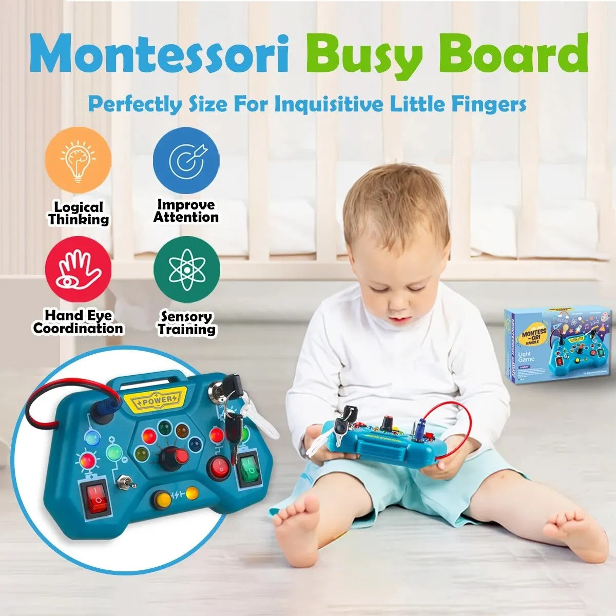 Game Controller Montessori Busy Board Sensory Smiles