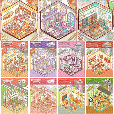 3D Cartoon DIY Landscaping Stickers Sensory Smiles