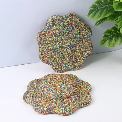 Rainbow Confetti Wobble Board Sensory Smiles