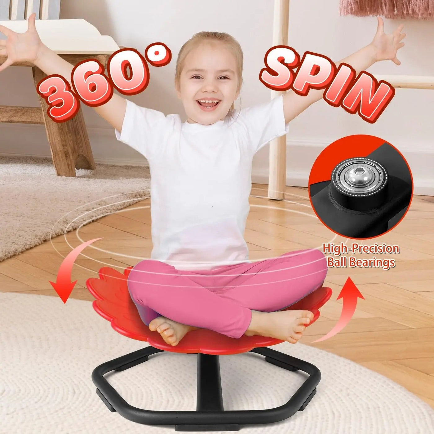 Flower Shaped Sensory Spinning Chair Sensory Smiles