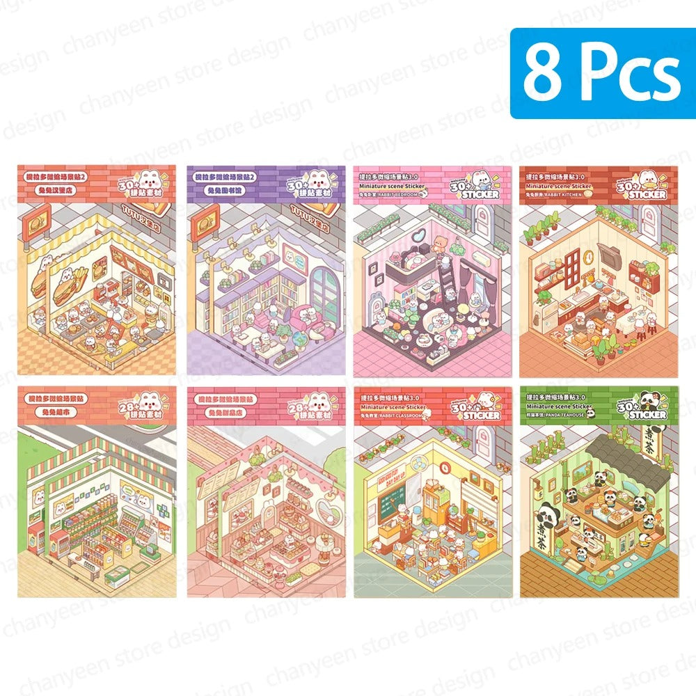 3D Cartoon DIY Landscaping Stickers Sensory Smiles