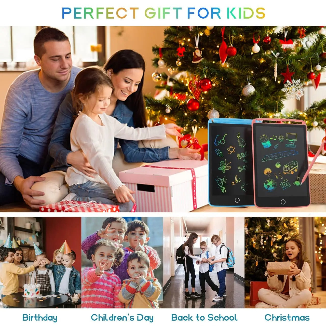 Kid's LCD Writing Tablet 8.5 Inch Sensory Smiles