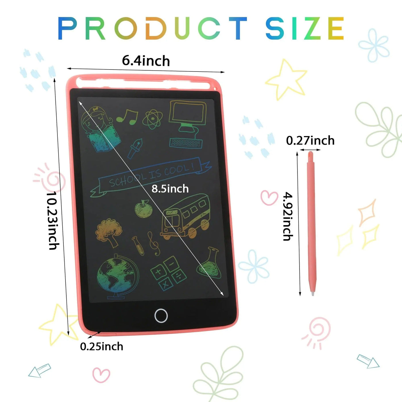 Kid's LCD Writing Tablet 8.5 Inch Sensory Smiles