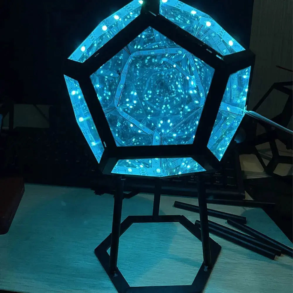 Dodecahedron Infinity Mirror Night Light Sensory Smiles